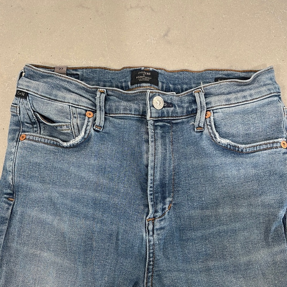 Citizens of humanity rocket crop high rise skinny size 27